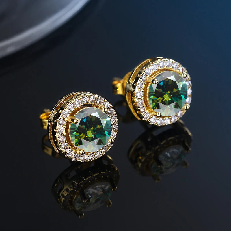 GRA Certificate 100% Moissanite Earrings