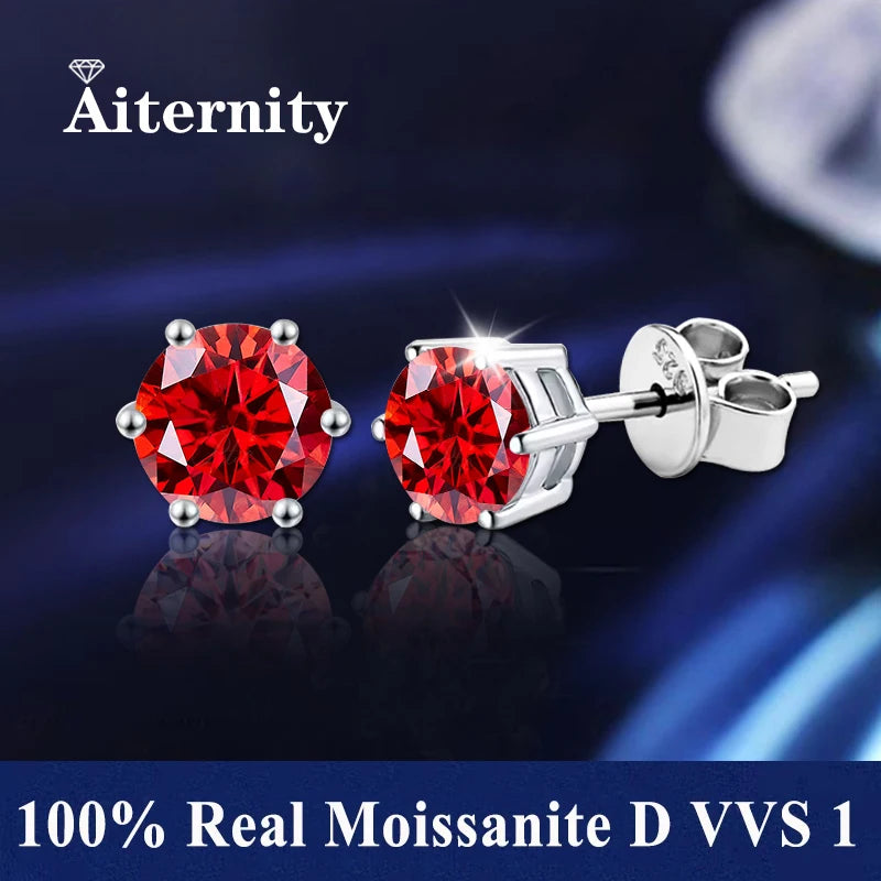 GRA Certificate 100% Moissanite Earrings
