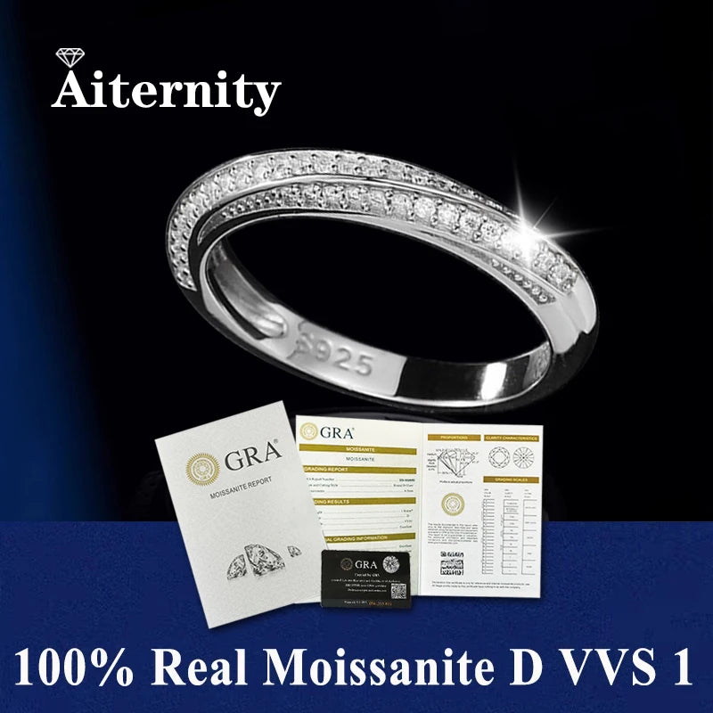 GRA 100% Certified Moissanite Ring