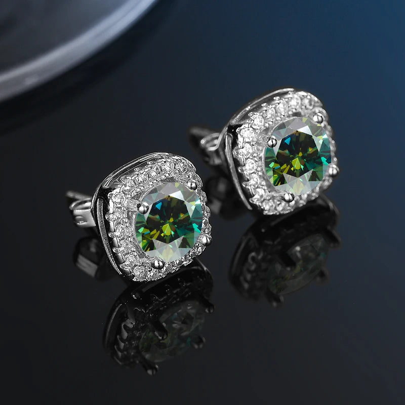 GRA Certificate 100% Moissanite Earrings