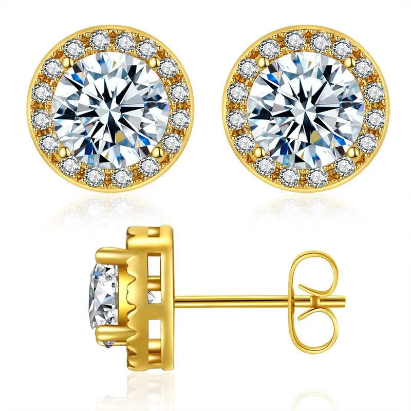 GRA Certificate 100% Moissanite Earrings