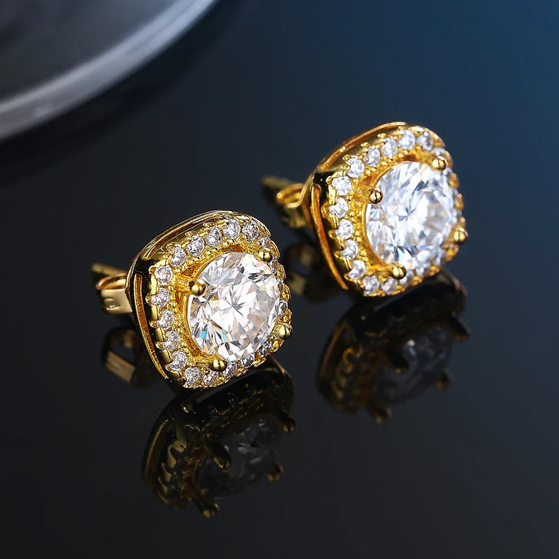 GRA Certificate 100% Moissanite Earrings