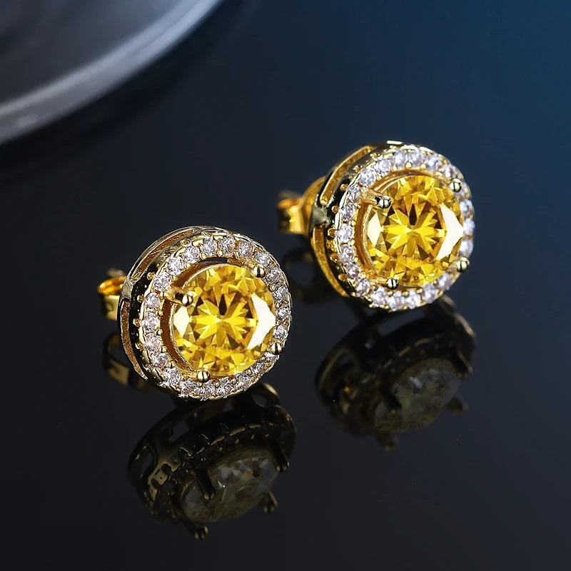 GRA Certificate 100% Moissanite Earrings