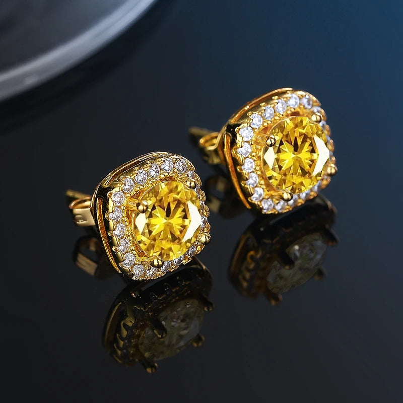 GRA Certificate 100% Moissanite Earrings
