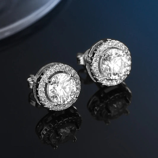 GRA Certificate 100% Moissanite Earrings