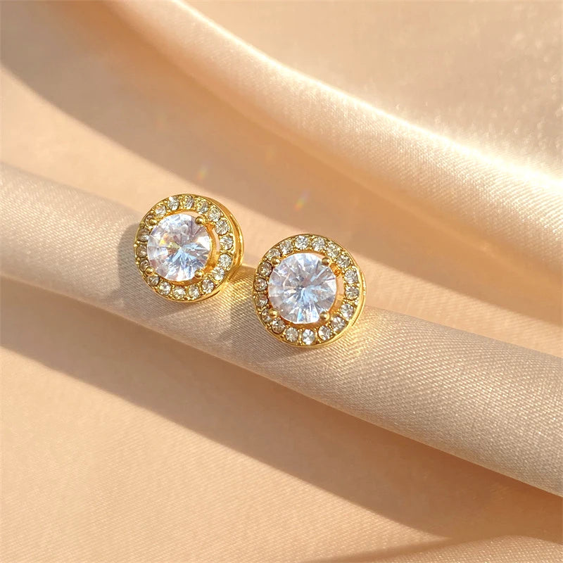 GRA Certificate 100% Moissanite Earrings