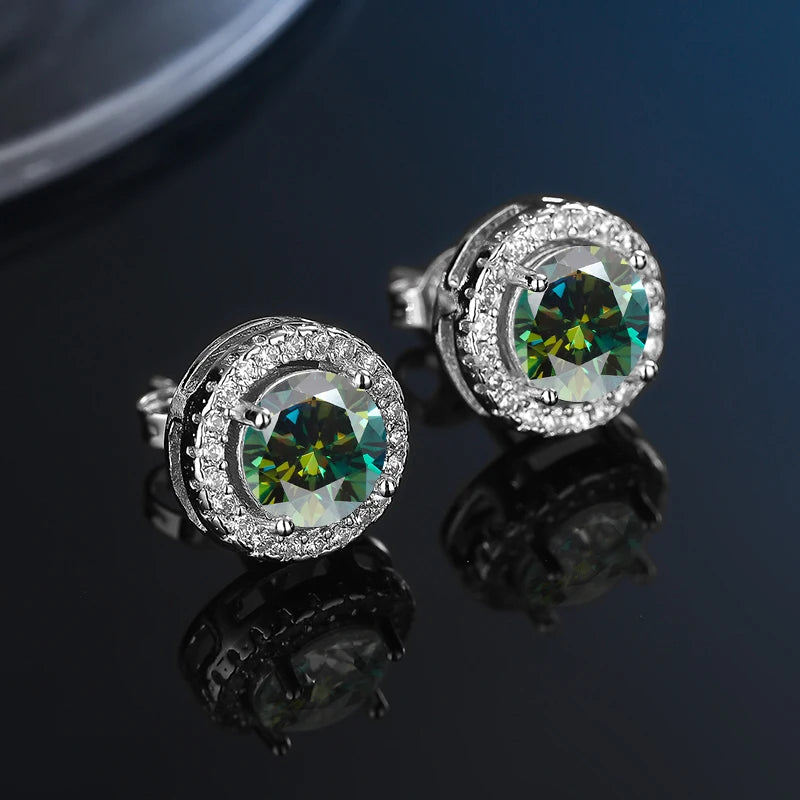 GRA Certificate 100% Moissanite Earrings