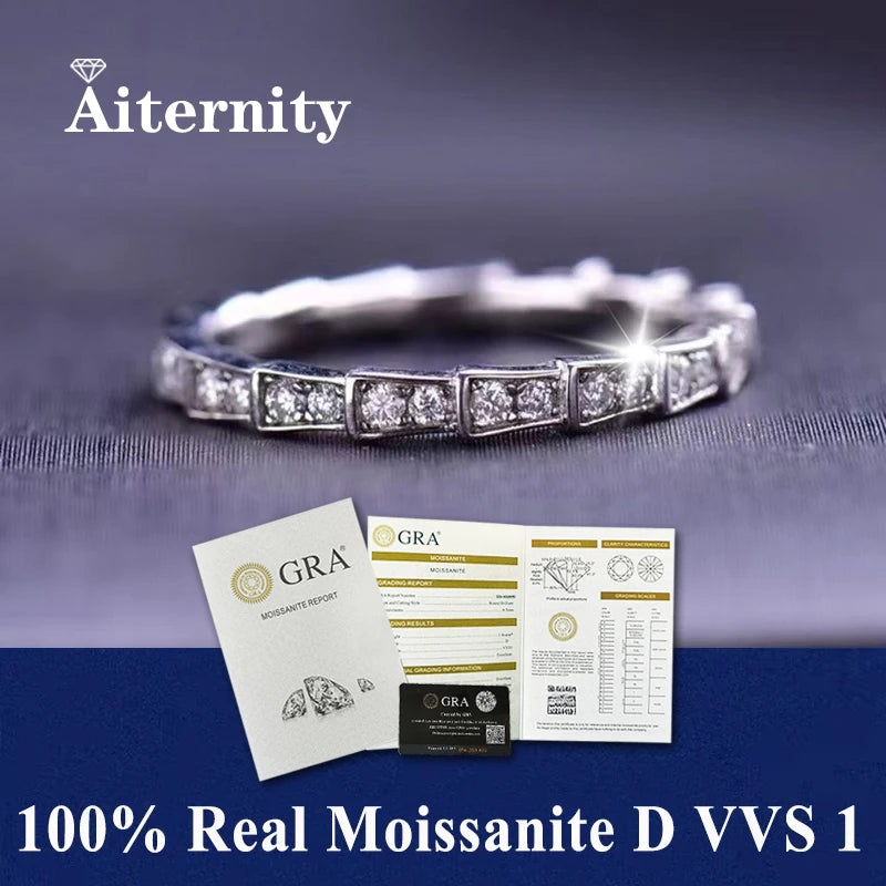 GRA 100% Certified Moissanite Ring