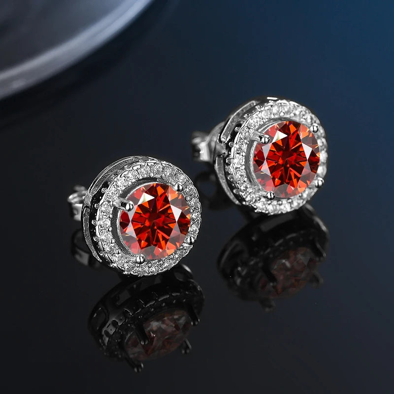 GRA Certificate 100% Moissanite Earrings
